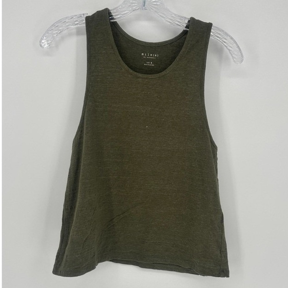 Miles by Madewell Olive Green Racerback Tank Top‎ Size Small